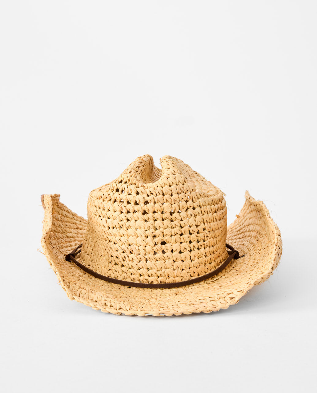 CRUSHABLE STRAW COWGIRL HAT - natural