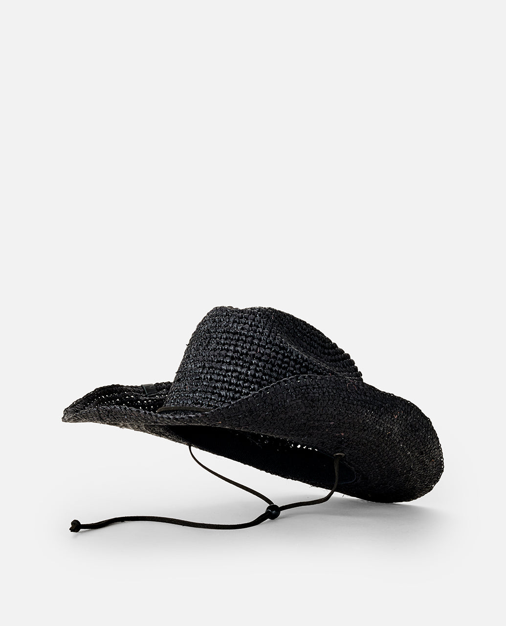 CRUSHABLE STRAW COWGIRL HAT - black
