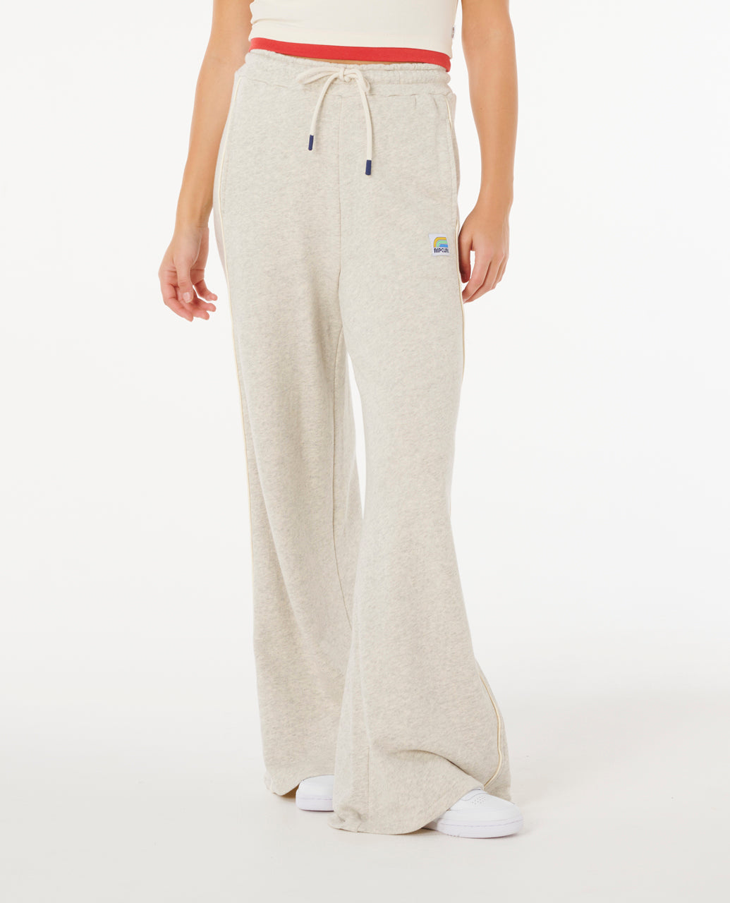 SURF SIDE SPLICED WIDE LEG - grey marle