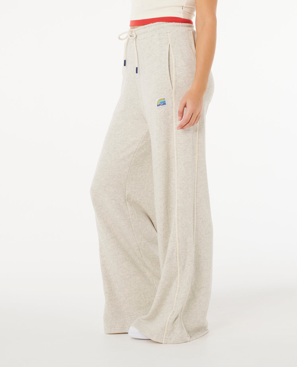 SURF SIDE SPLICED WIDE LEG - grey marle
