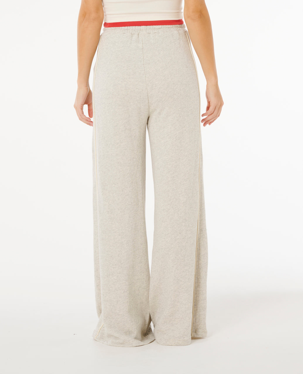 SURF SIDE SPLICED WIDE LEG - grey marle