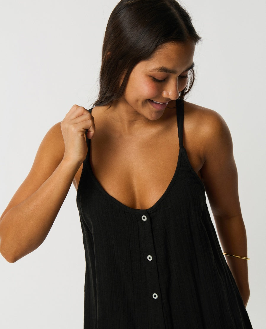 PREMIUM SURF COVER UP - black