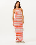SUN TO SEA CROCHET MAXI - mid pink
