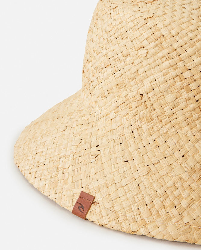 PREMIUM STRAW BUCKET HAT - natural