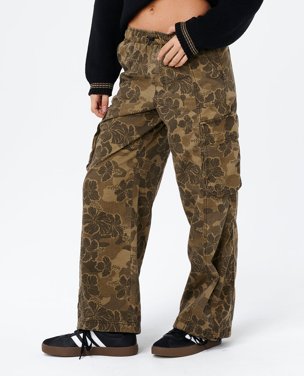 PARADISE CAMO CARGO PANT - khaki