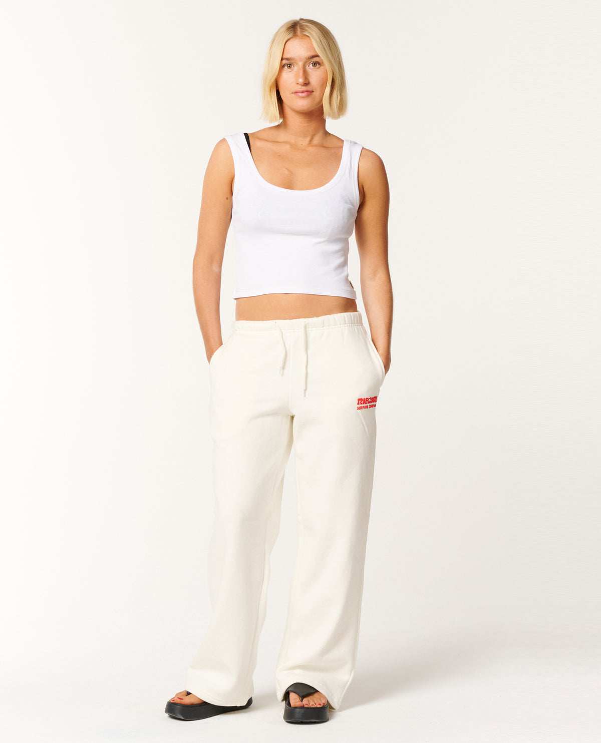 SURF PUFF WIDE LEG TRACKPN - cayenne