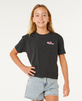 LAYDAY CROP GIRL - washed black
