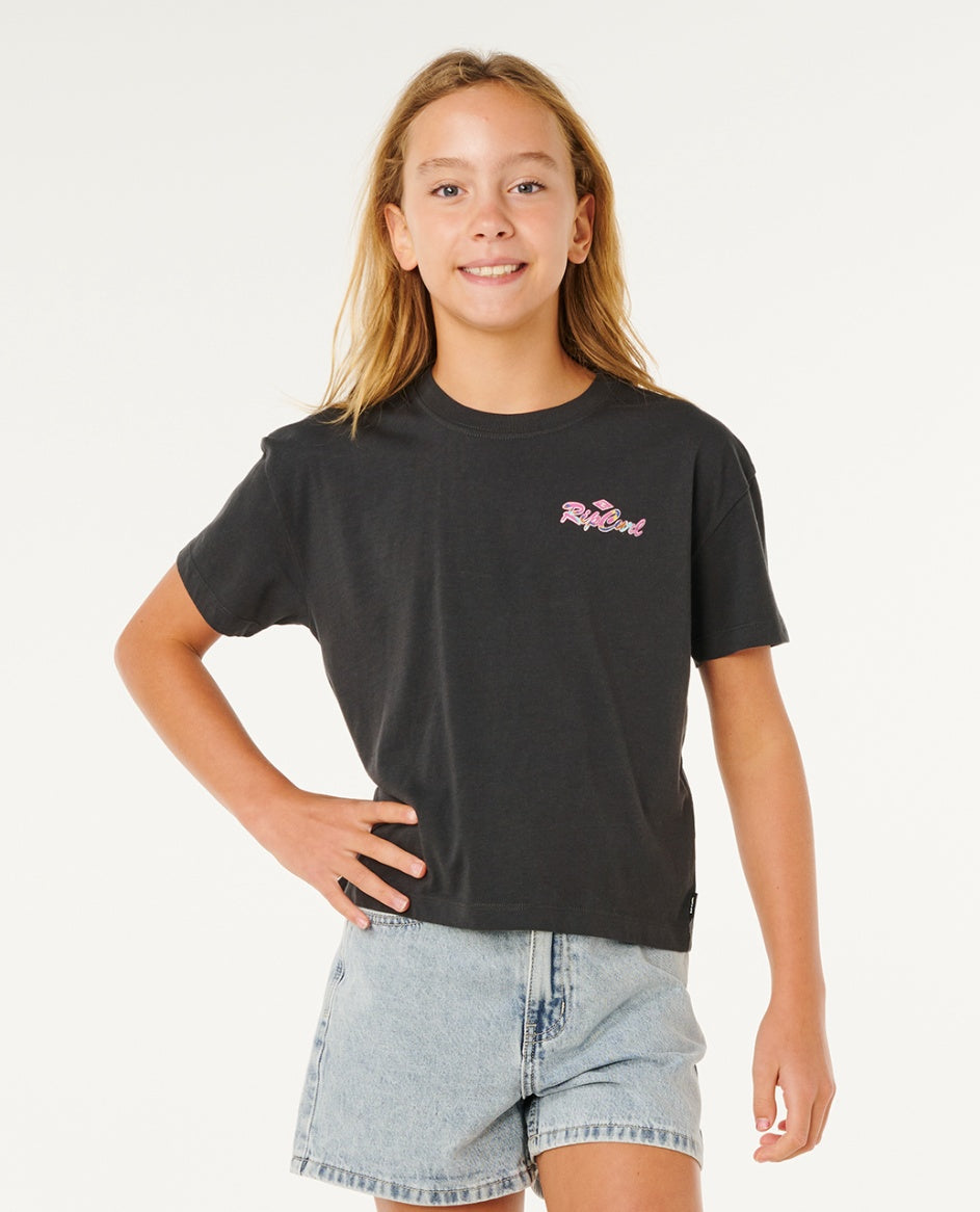 LAYDAY CROP GIRL - washed black