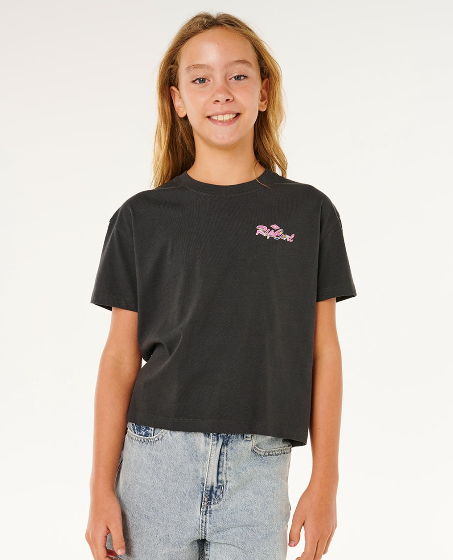 LAYDAY CROP GIRL - washed black