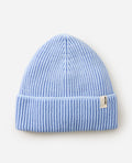 2 TONE RIBBED REG BEANIE - blue