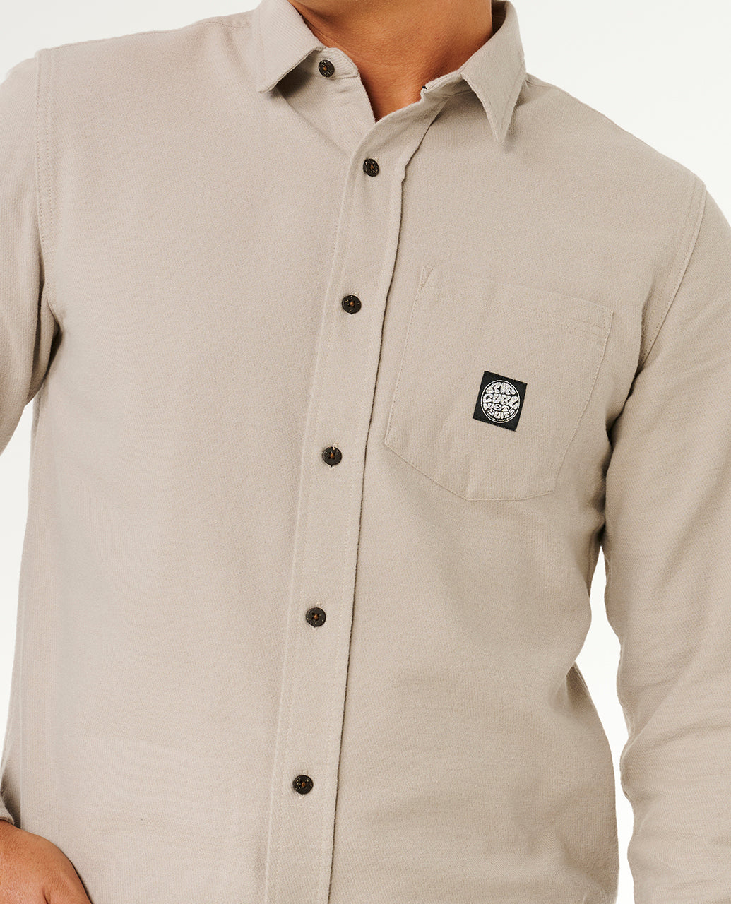 PREMIUM SURF L/S SHIRT - stone