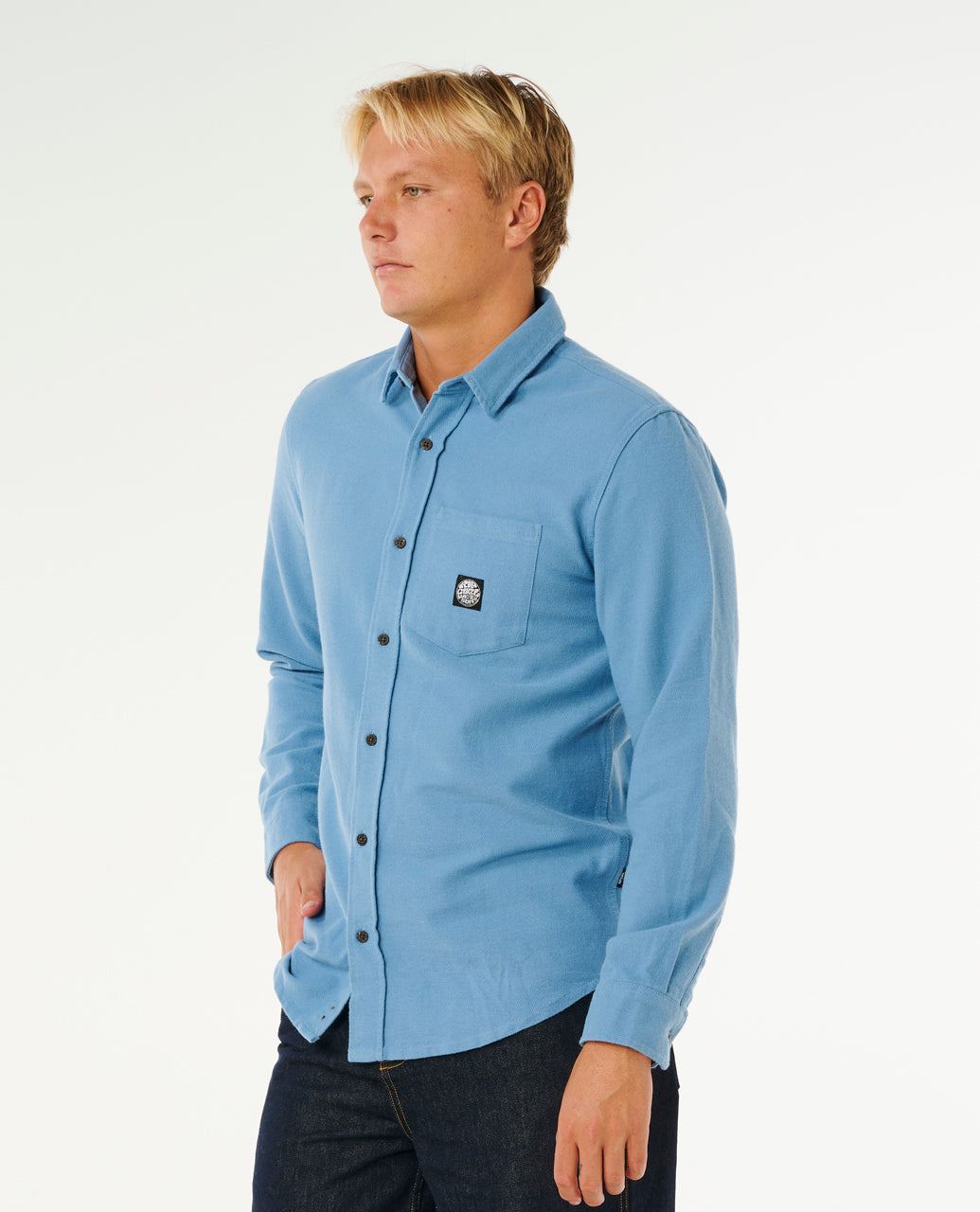 PREMIUM SURF L/S SHIRT - bluefin