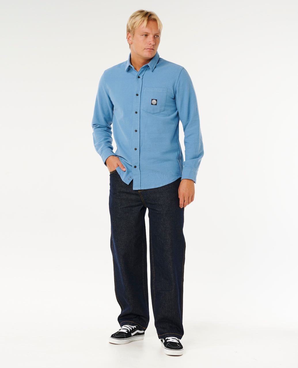 PREMIUM SURF L/S SHIRT - bluefin