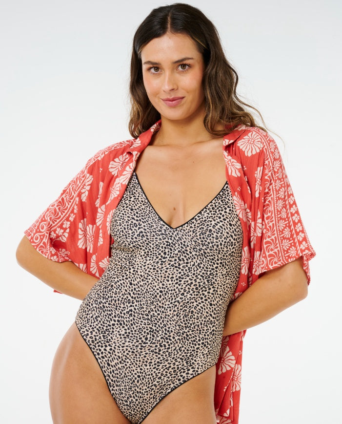 VENTURA VISCOSE S/S SHIRT - red