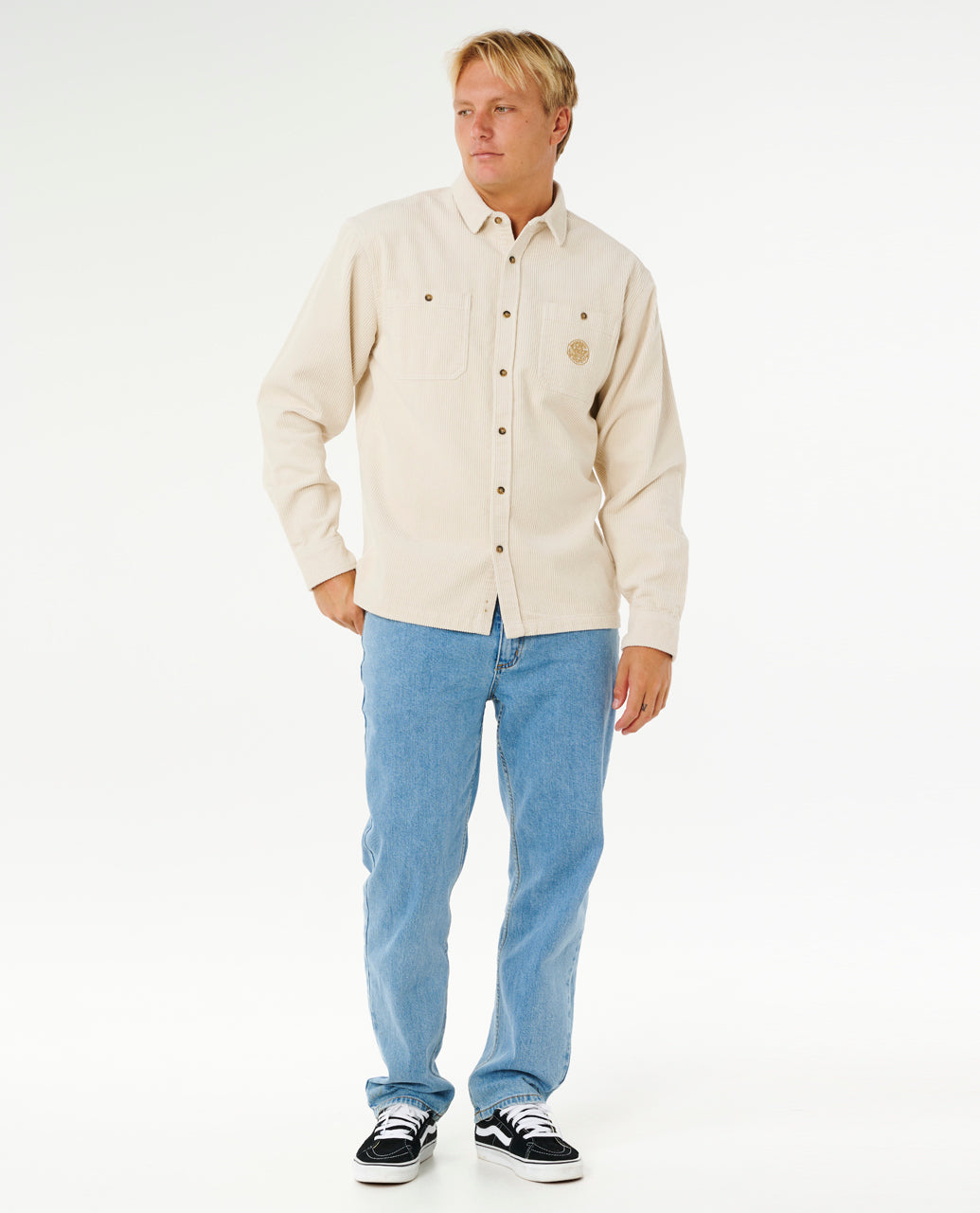 PREMIUM SURF CORD LS SHIRT - sand dune