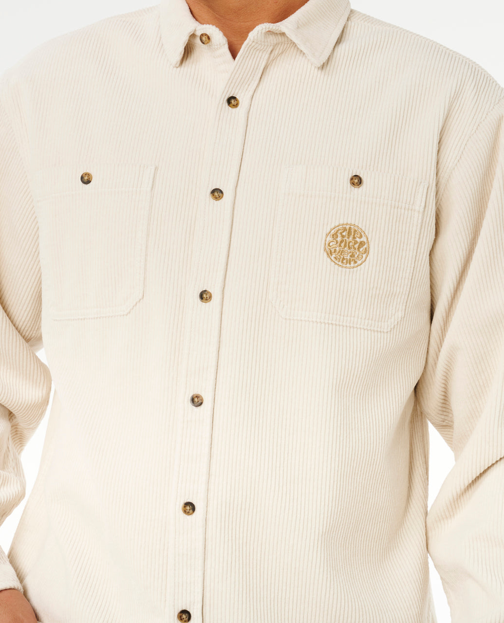 PREMIUM SURF CORD LS SHIRT - sand dune