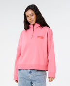 SURF PUFF 1/4 ZIP - pink