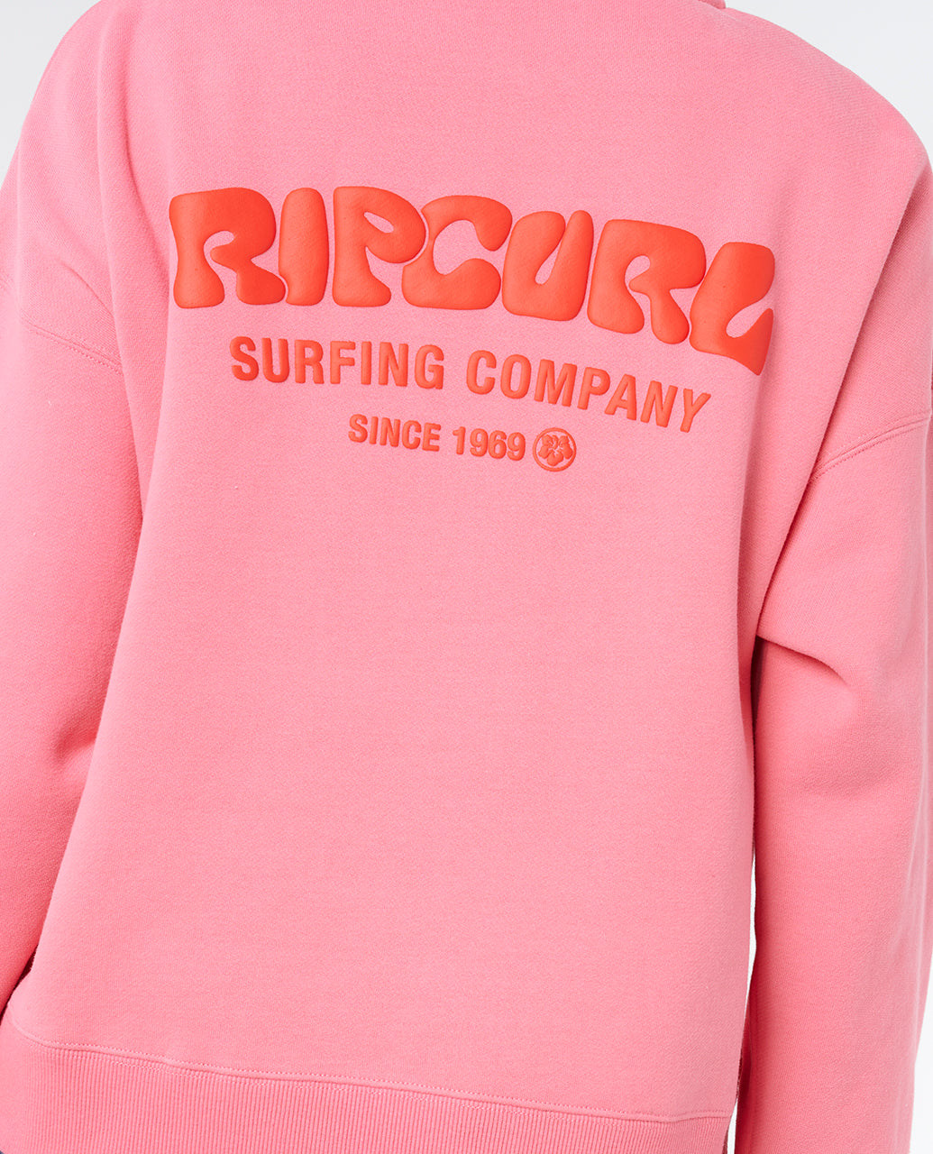 SURF PUFF 1/4 ZIP - pink