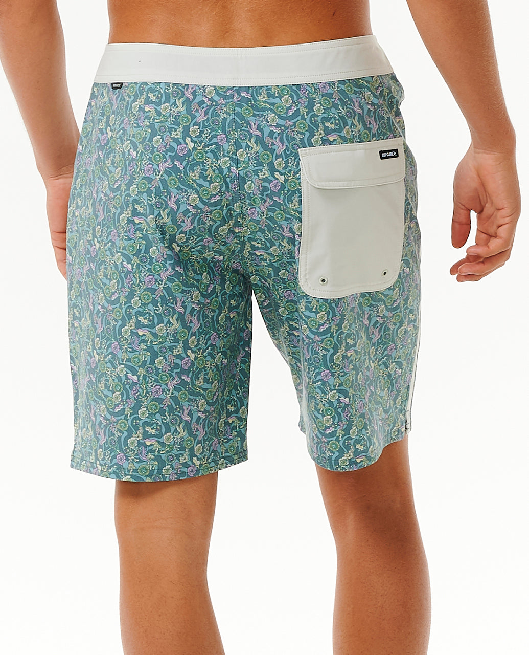 MIRAGE FLORAL REEF - blue stone
