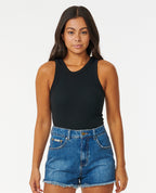 CLASSIC RIBBED TANK - black