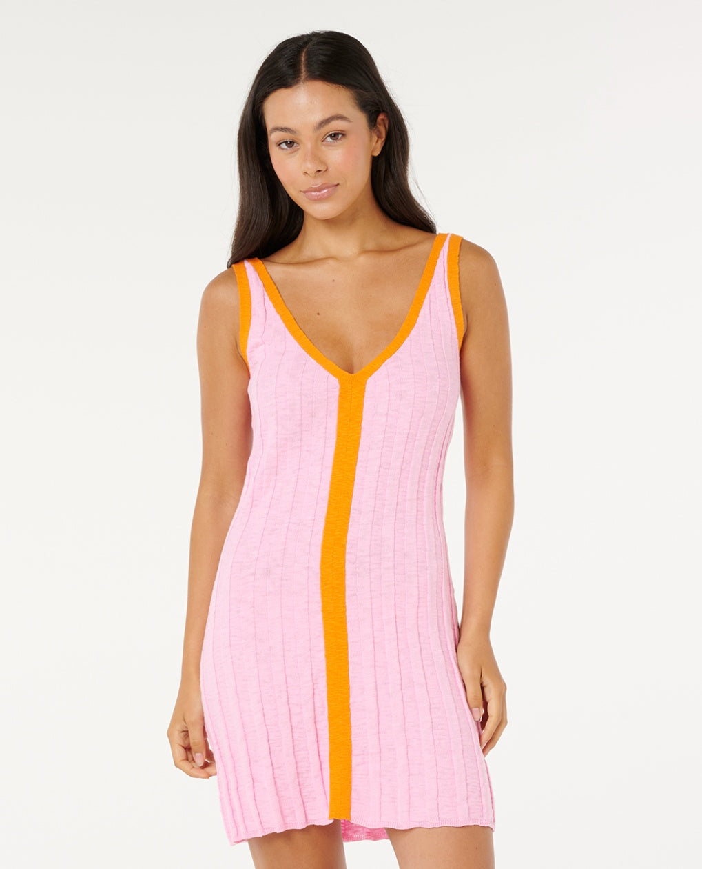 SUNSET LUAU KNIT DRESS - pink