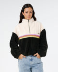 SURF REVIVAL POL FLEECE - wshd blk rainbw