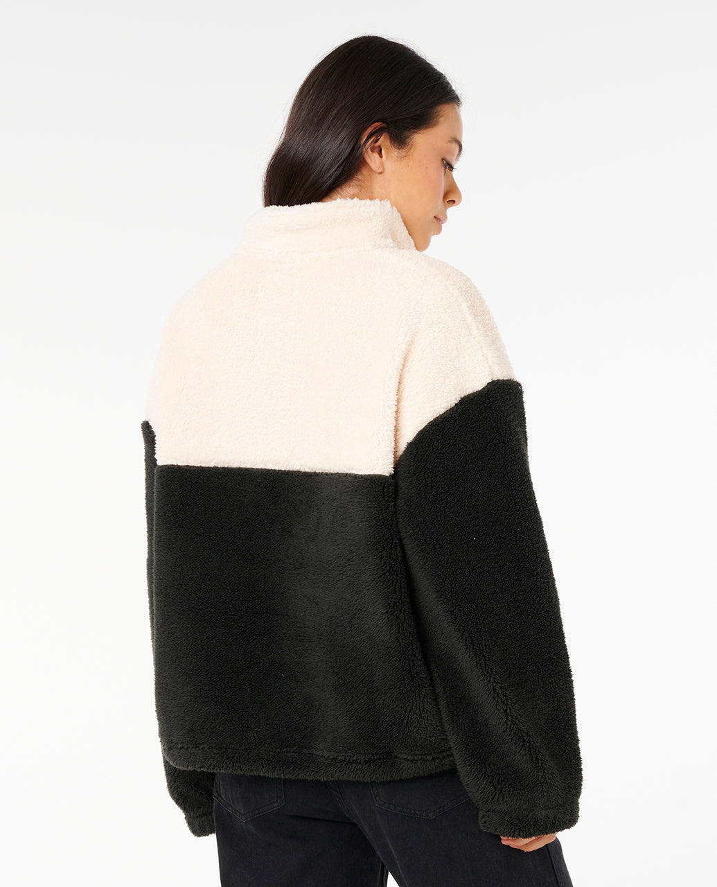 SURF REVIVAL POL FLEECE - wshd blk rainbw