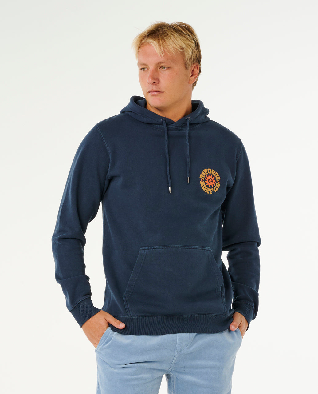 PACIFIC RINSE HOOD - dark navy