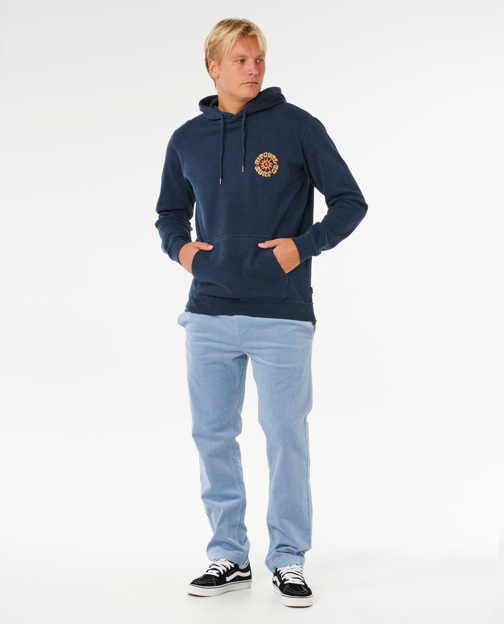 PACIFIC RINSE HOOD - dark navy