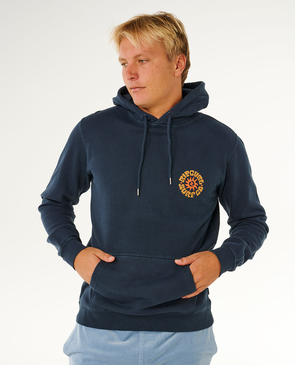 PACIFIC RINSE HOOD - dark navy