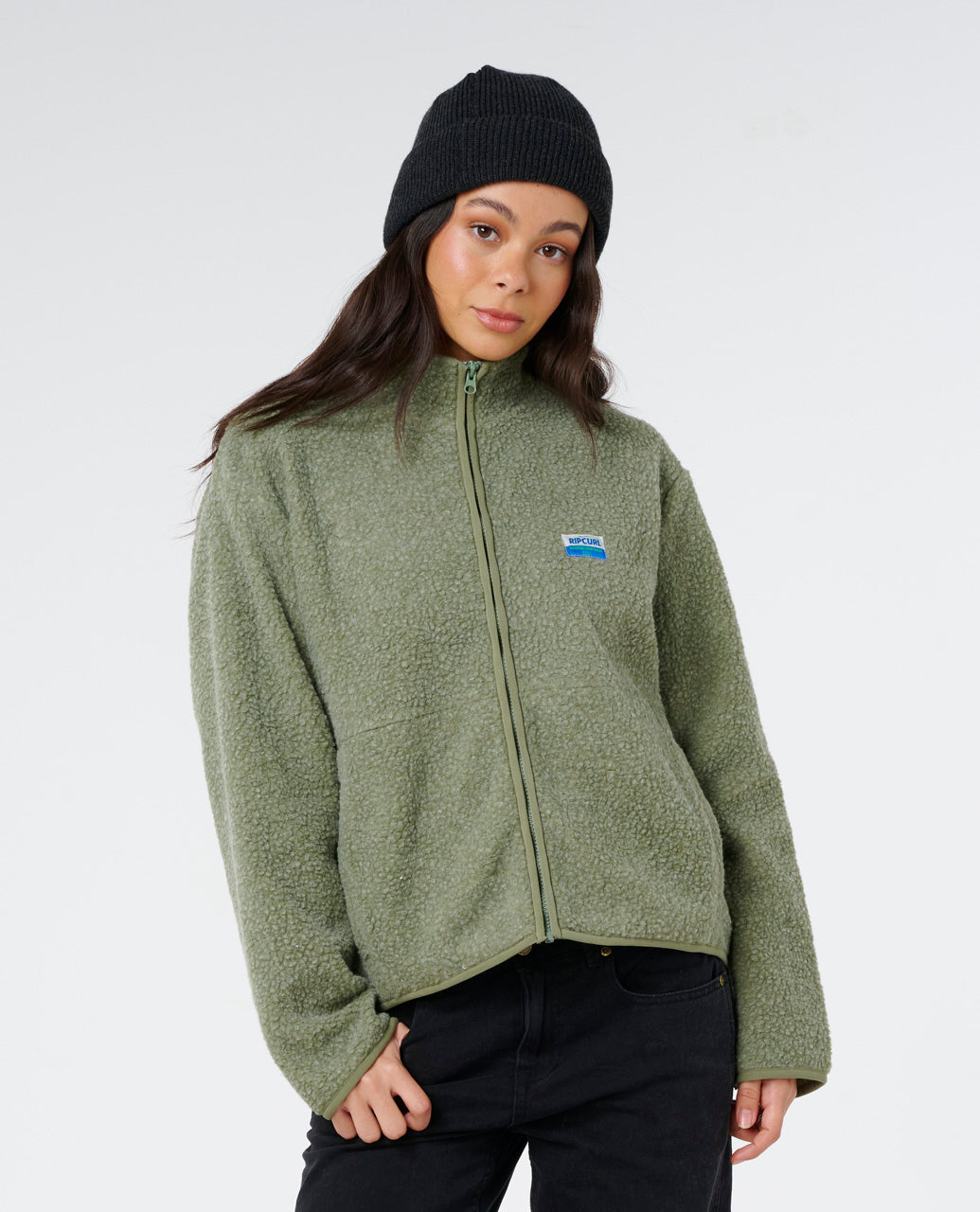 EVERY DAY ZT POL FLEECE - olive