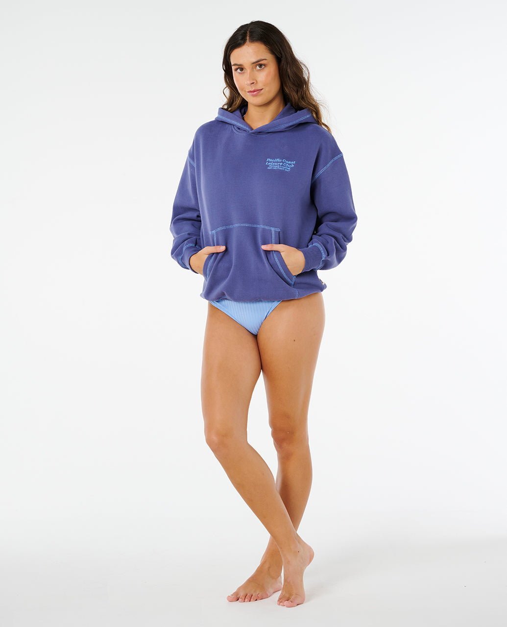 PACIFIC OVERSIZED HOOD - navy
