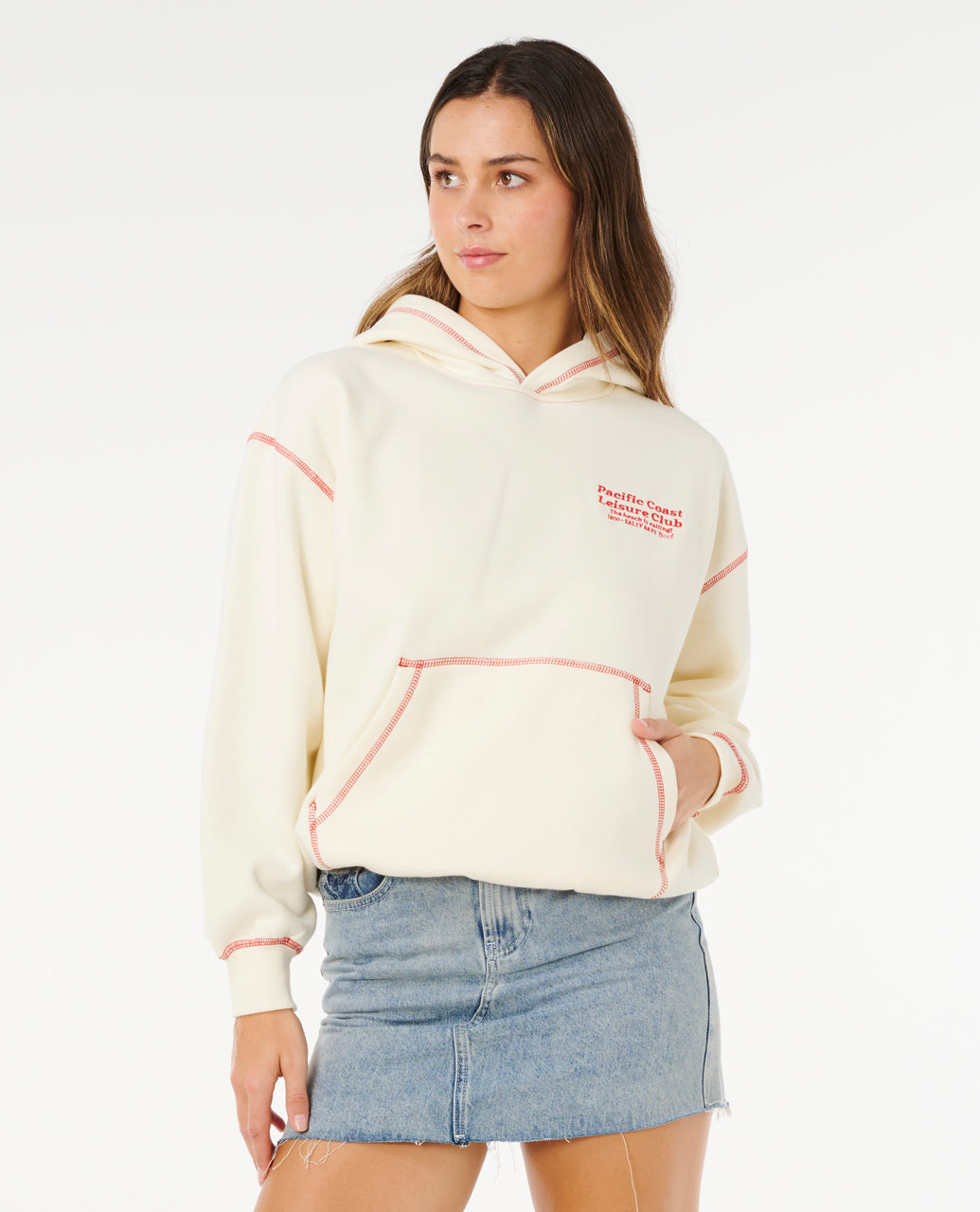 PACIFIC OVERSIZED HOOD - bone