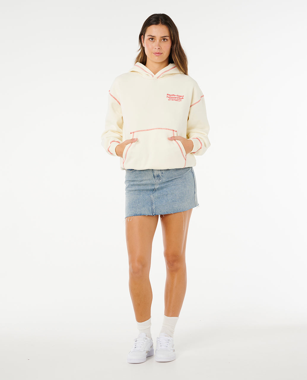 PACIFIC OVERSIZED HOOD - bone