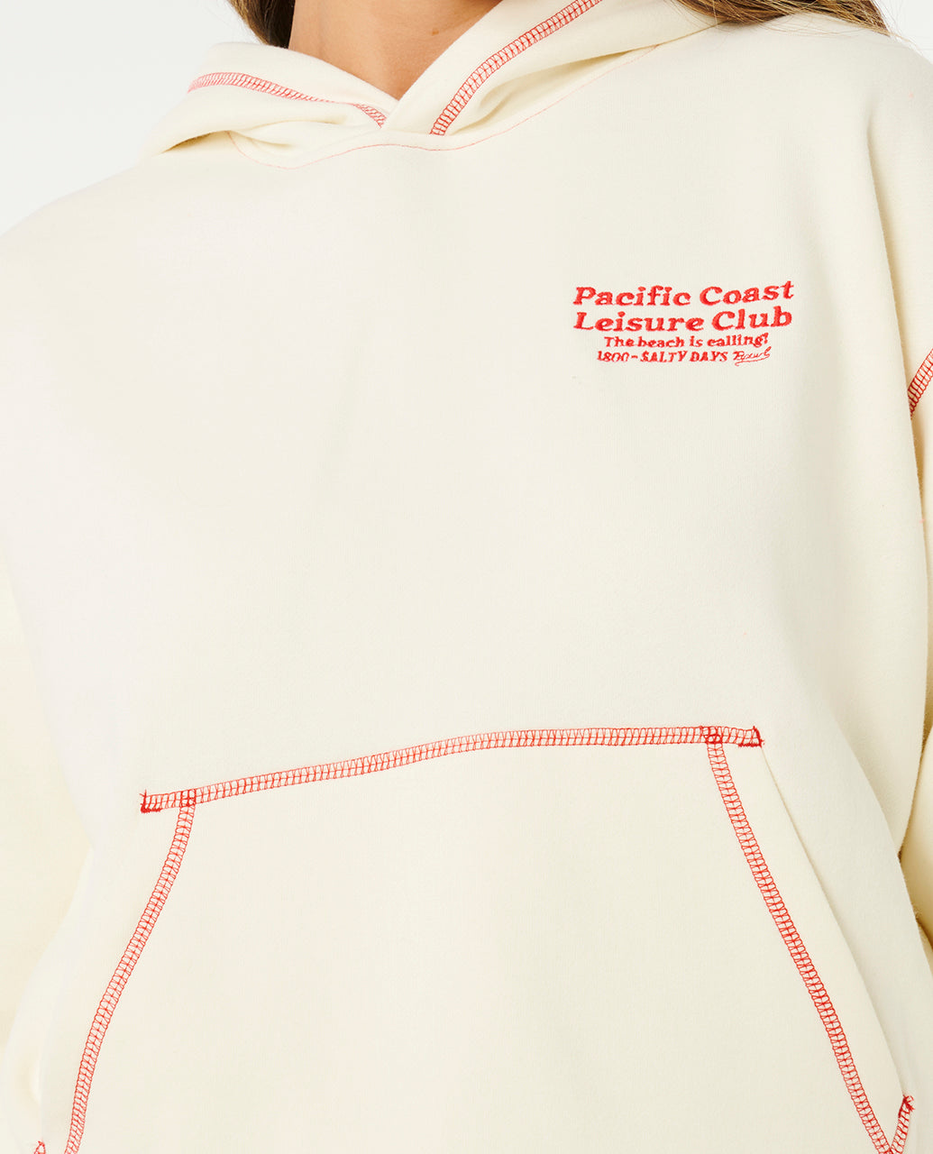 PACIFIC OVERSIZED HOOD - bone