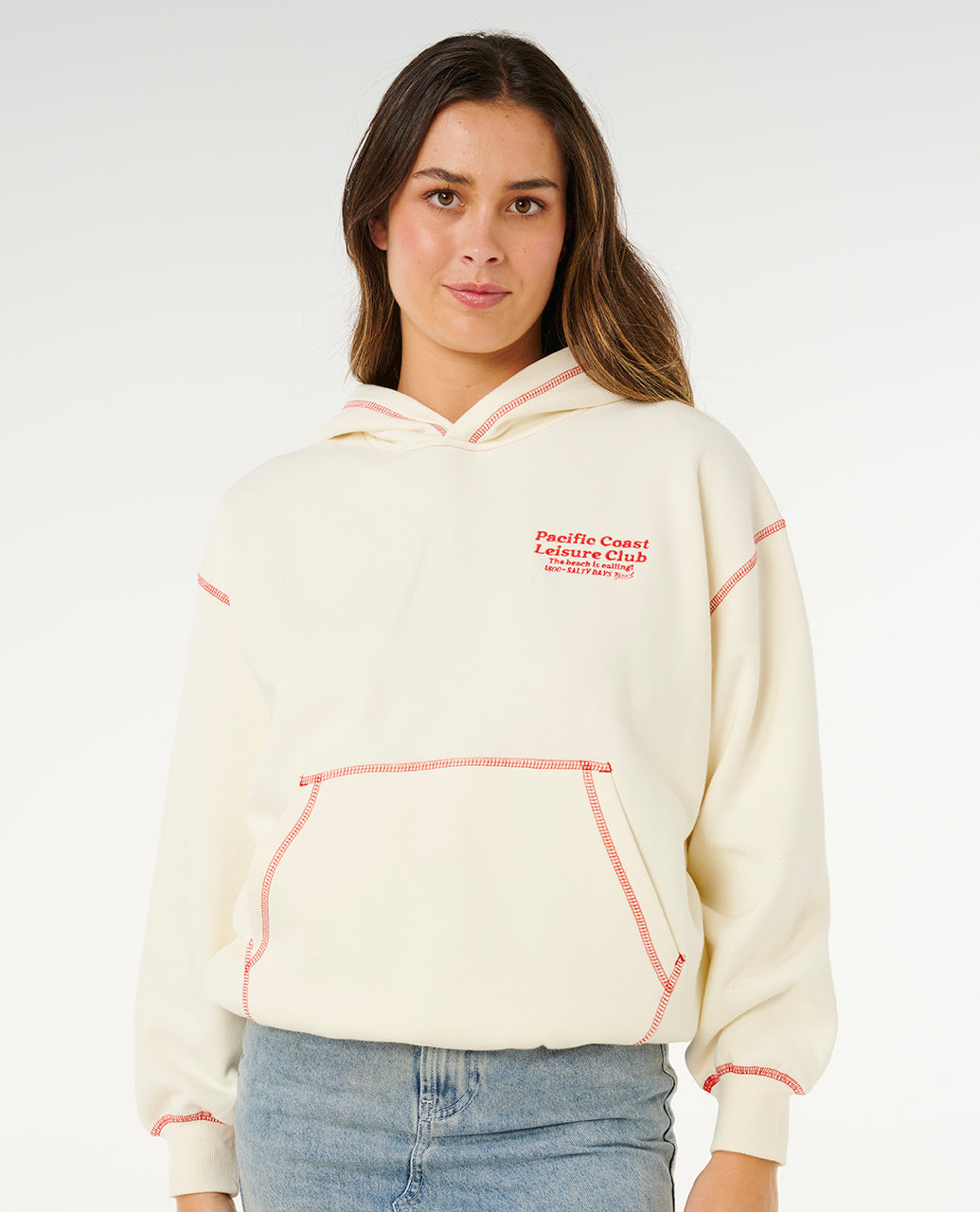 PACIFIC OVERSIZED HOOD - bone