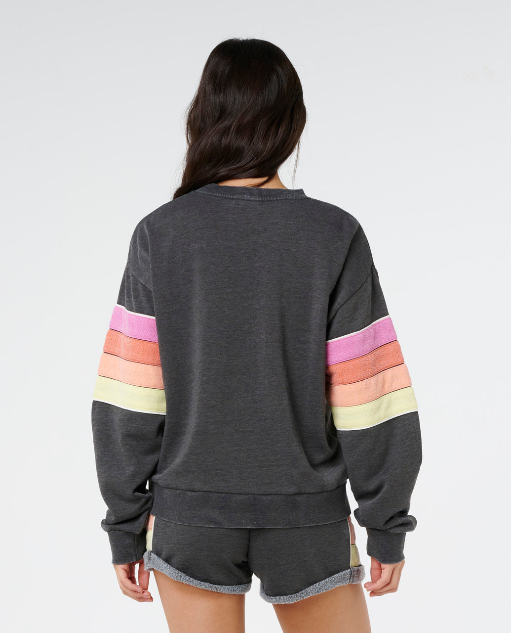 SURF REVIVAL RELAXED CREW - washed black