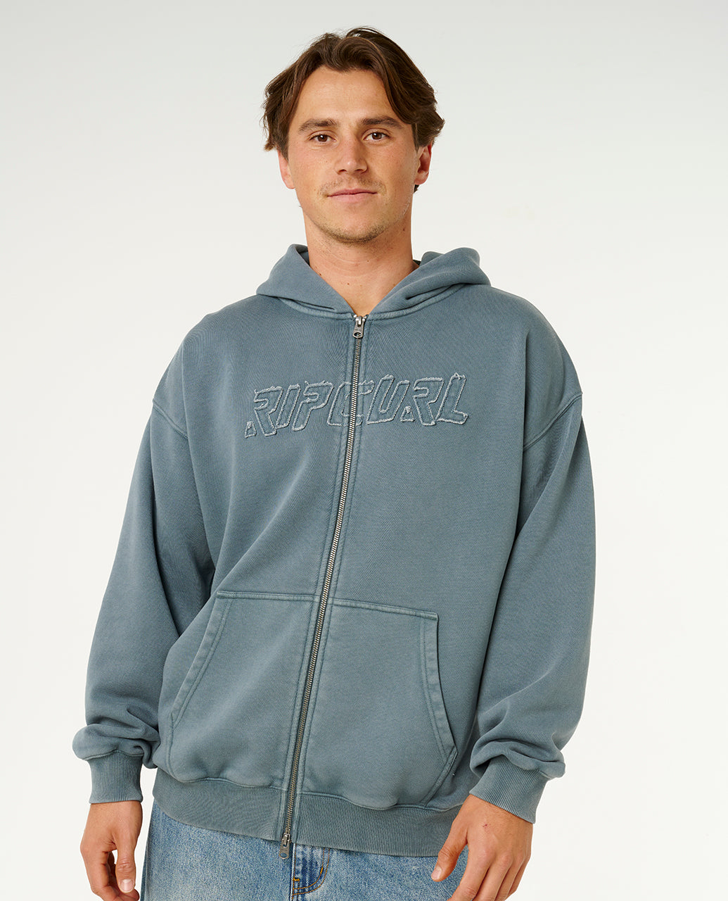LIQUID TRIPS ZIP TH HOOD - pine night