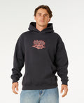LIQUID TRIPS HOOD - washed black