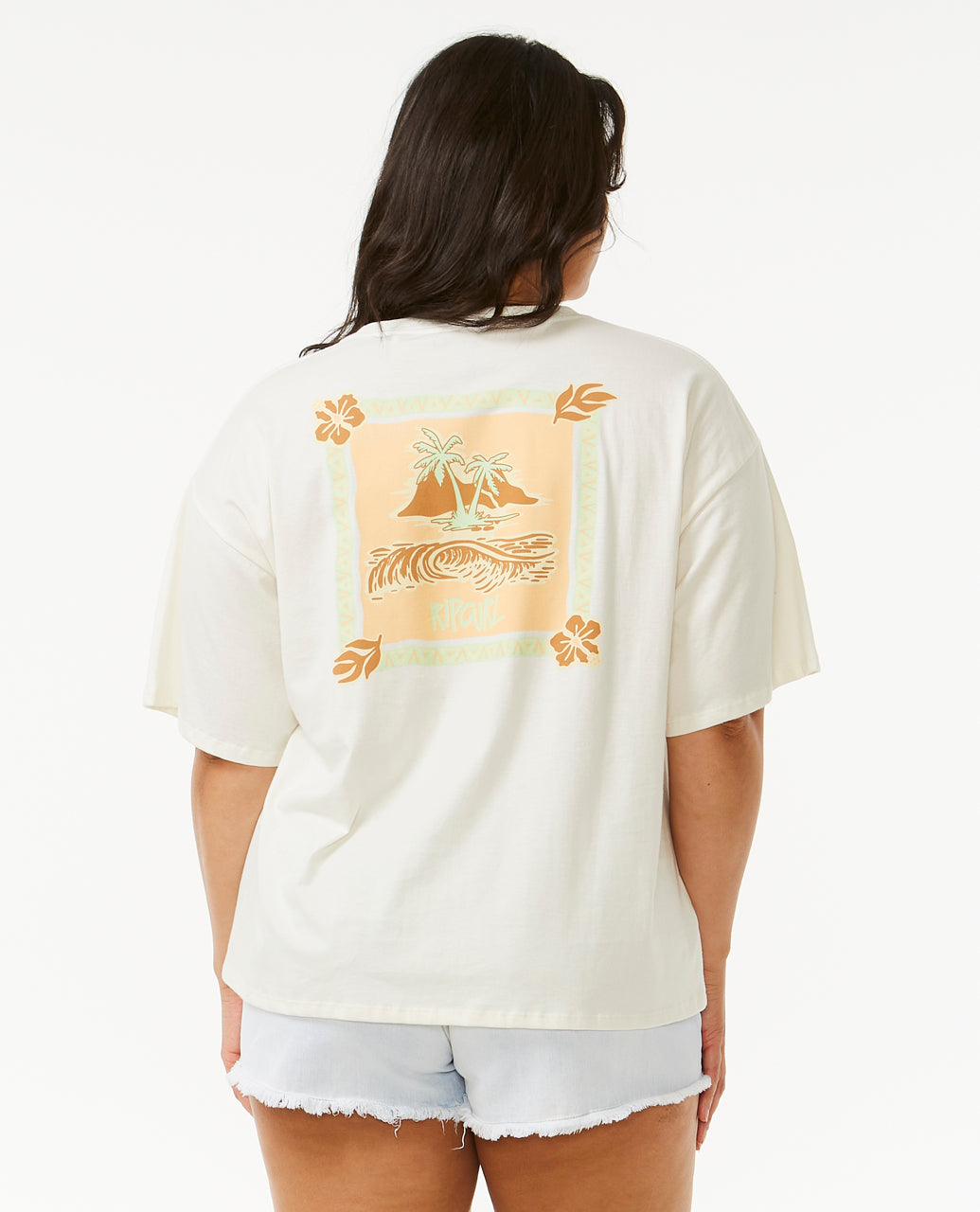ISLAND HERITAGE TEE - bone