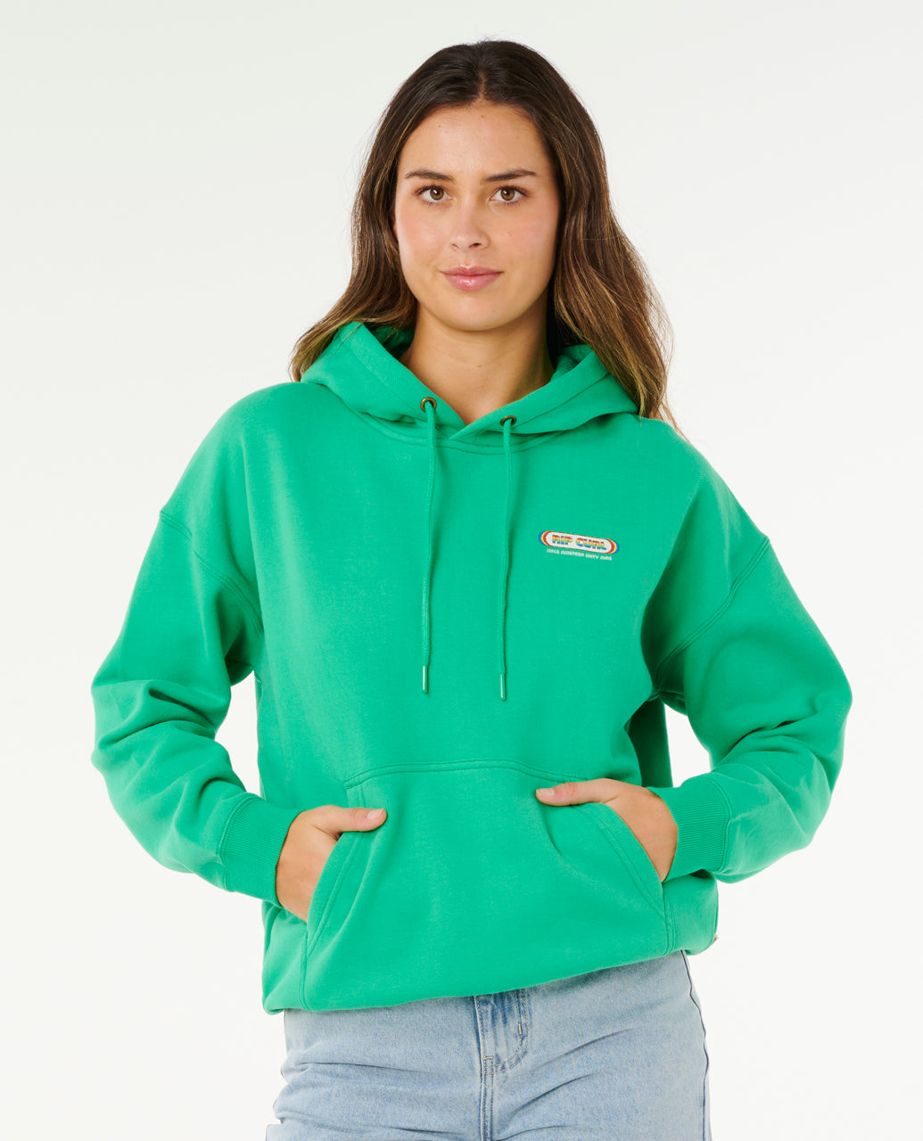 SURF REVIVAL HERTGE HOOD - bright green