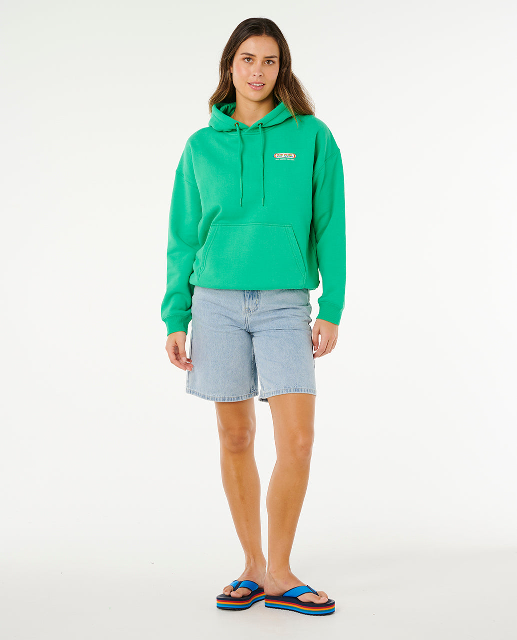 SURF REVIVAL HERTGE HOOD - bright green
