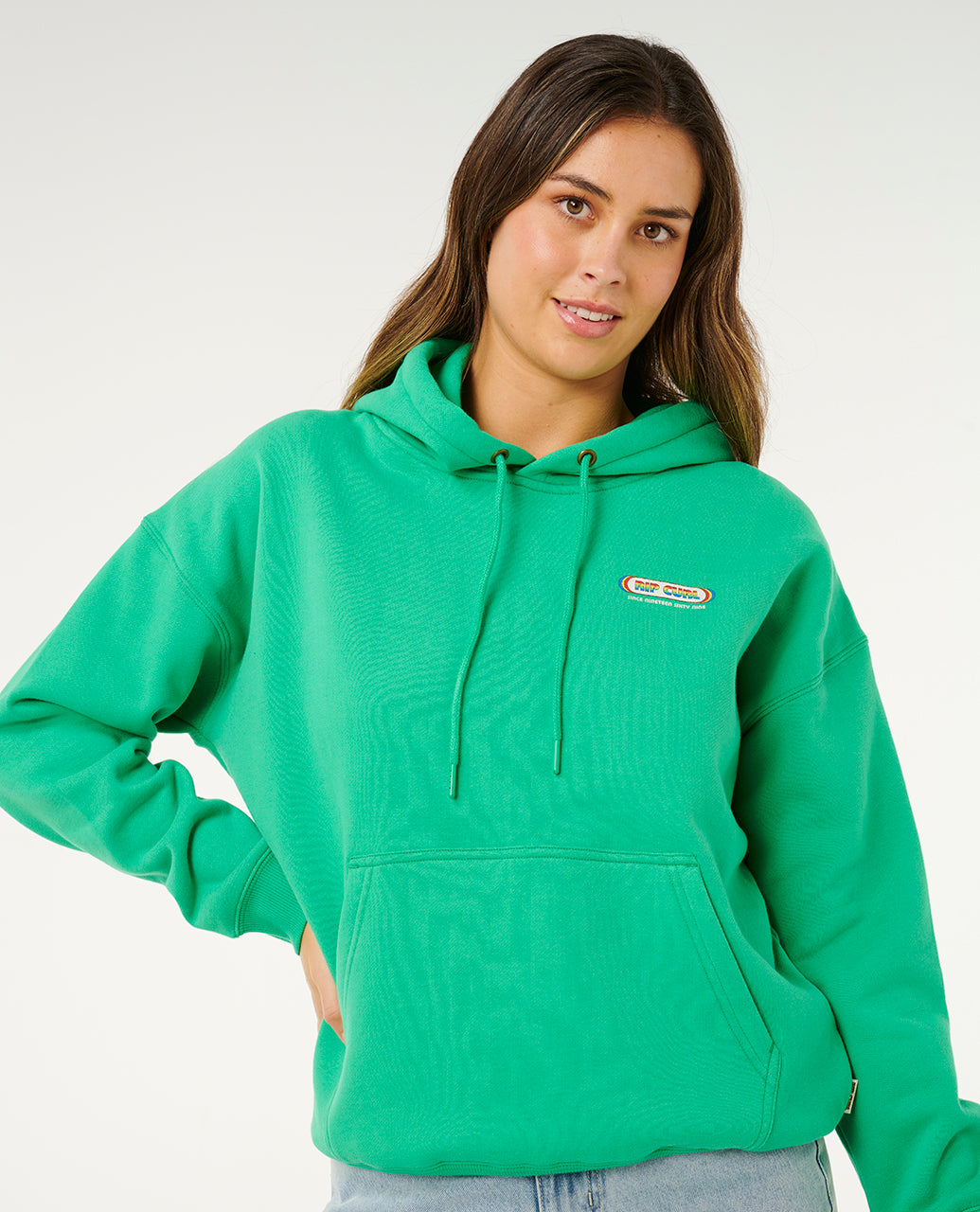 SURF REVIVAL HERTGE HOOD - bright green