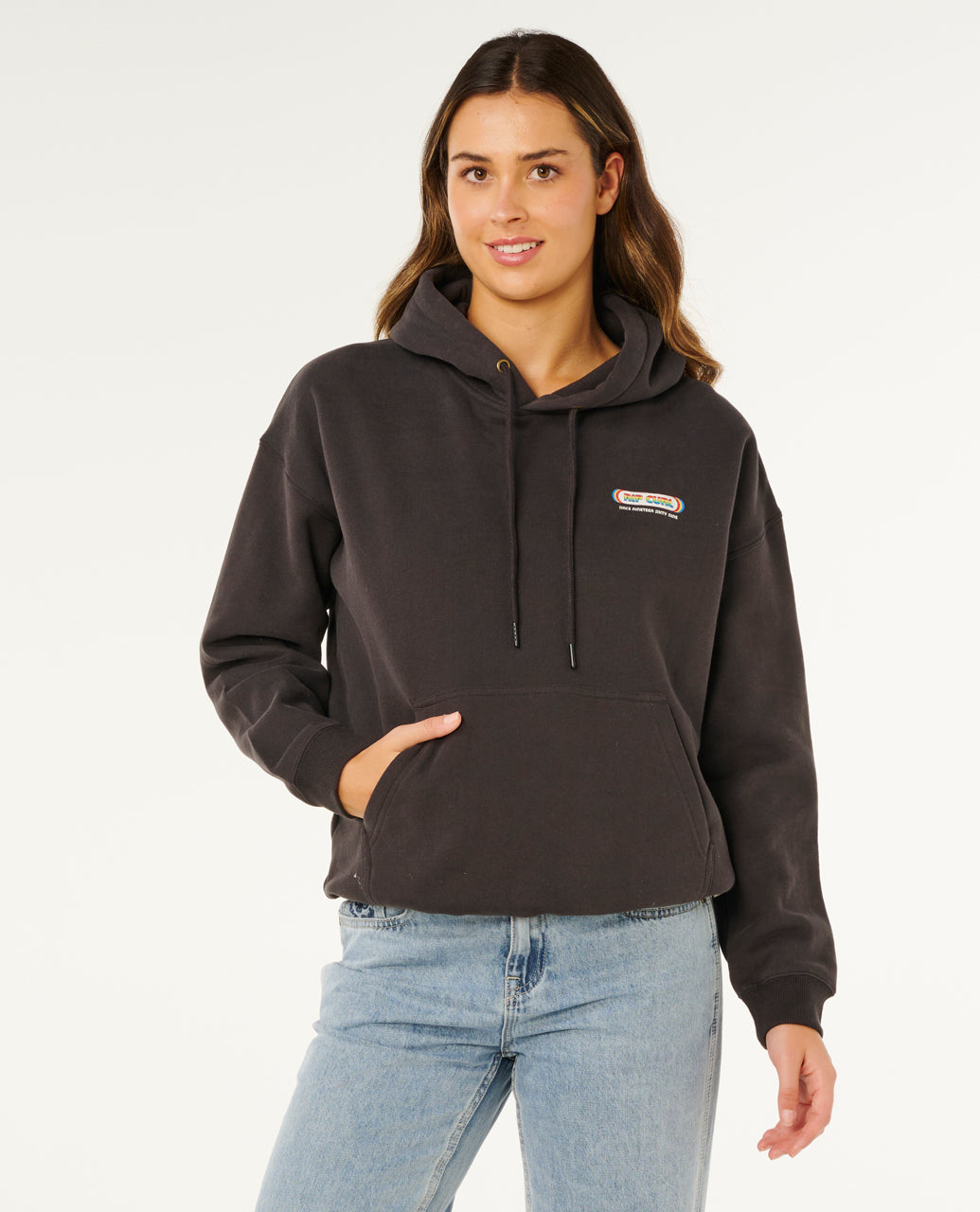 SURF REVIVAL HERTGE HOOD - washed black