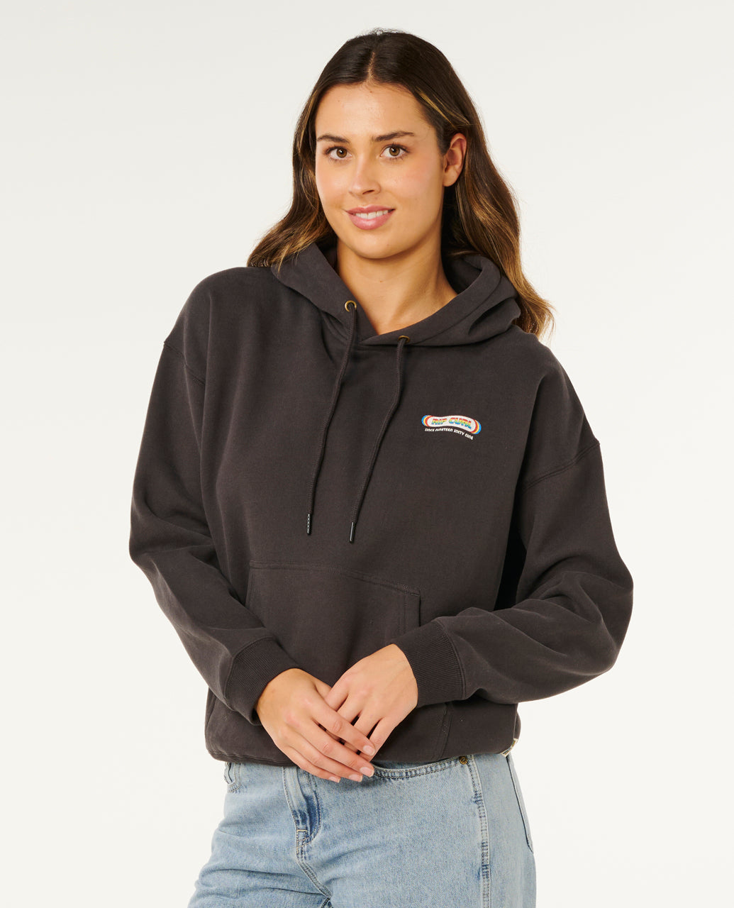 SURF REVIVAL HERTGE HOOD - washed black