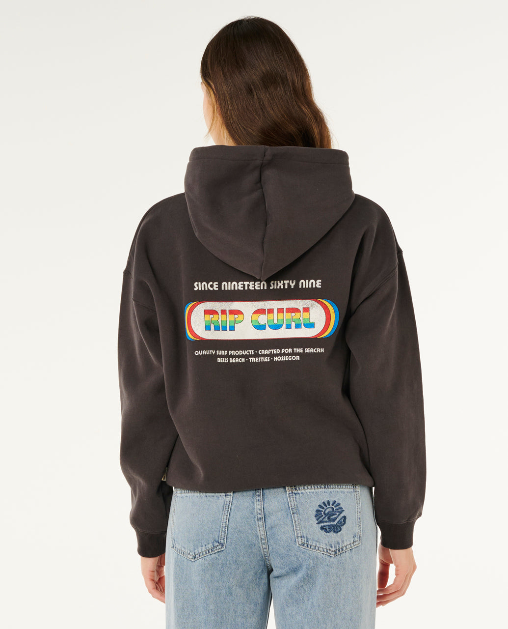 SURF REVIVAL HERTGE HOOD - washed black