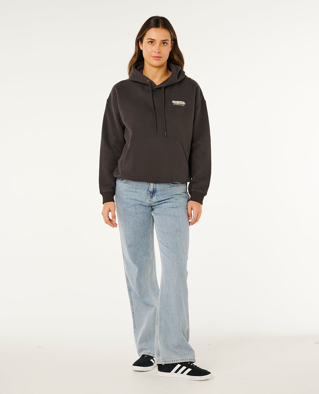 SURF REVIVAL HERTGE HOOD - washed black