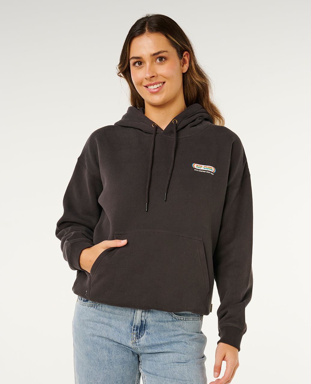 SURF REVIVAL HERTGE HOOD - washed black