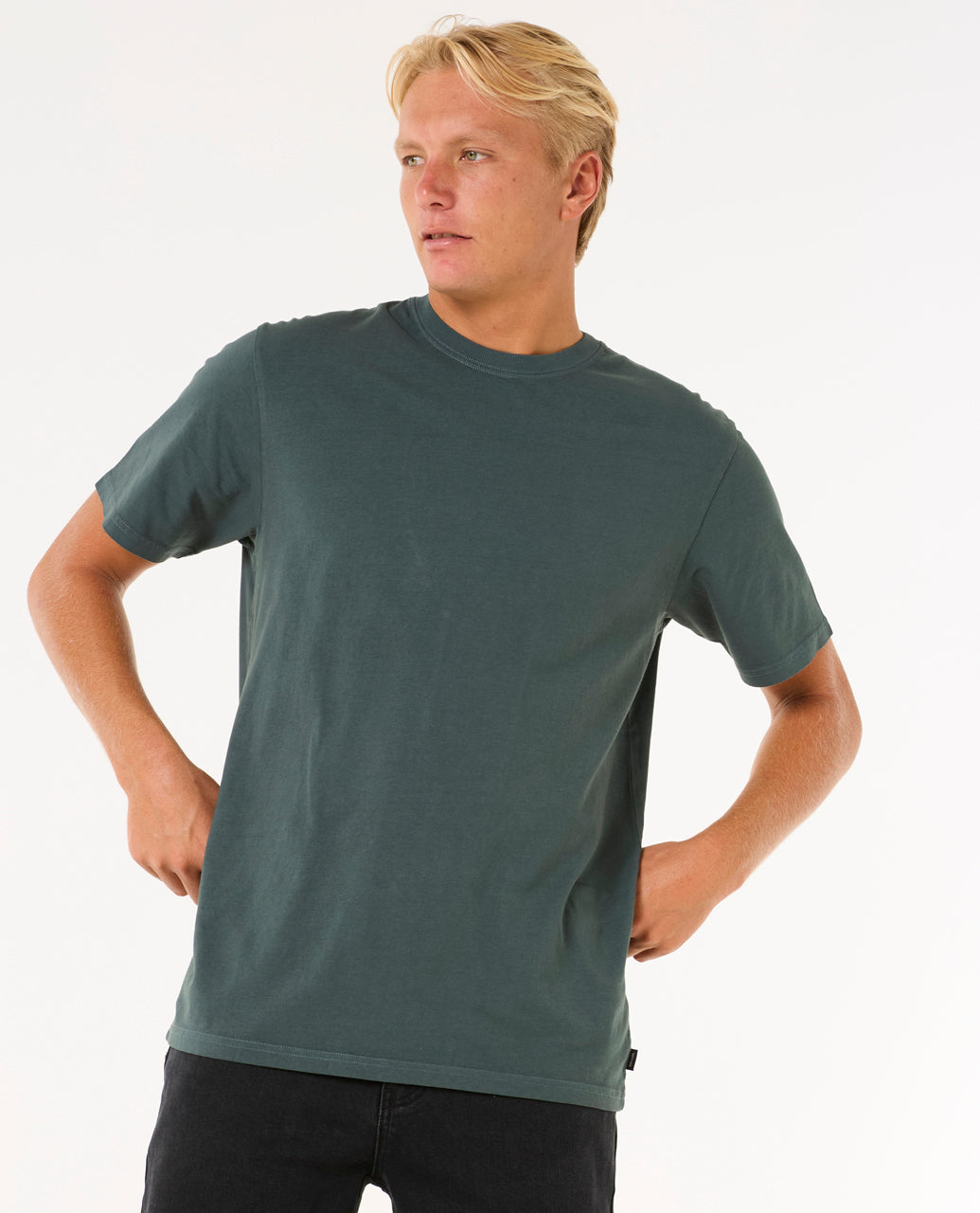 PLAIN II WASH T - pine night