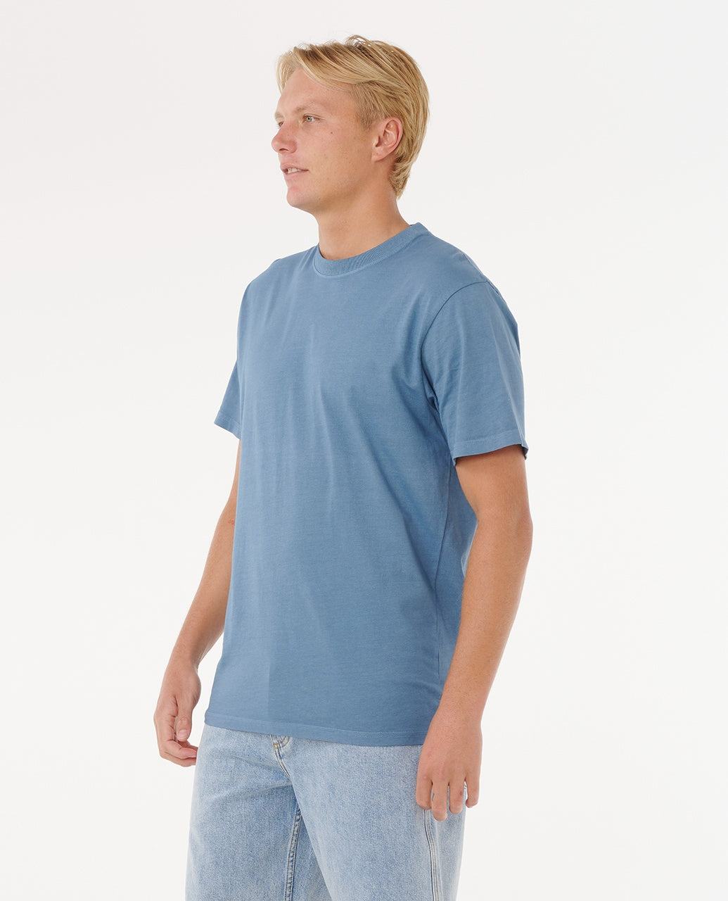 PLAIN II WASH T - bluefin